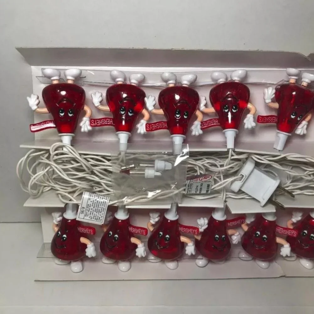 Vintage Red Hershey's 20 Kisses Indoor/Outdoor Valentine's Works Holiday Working